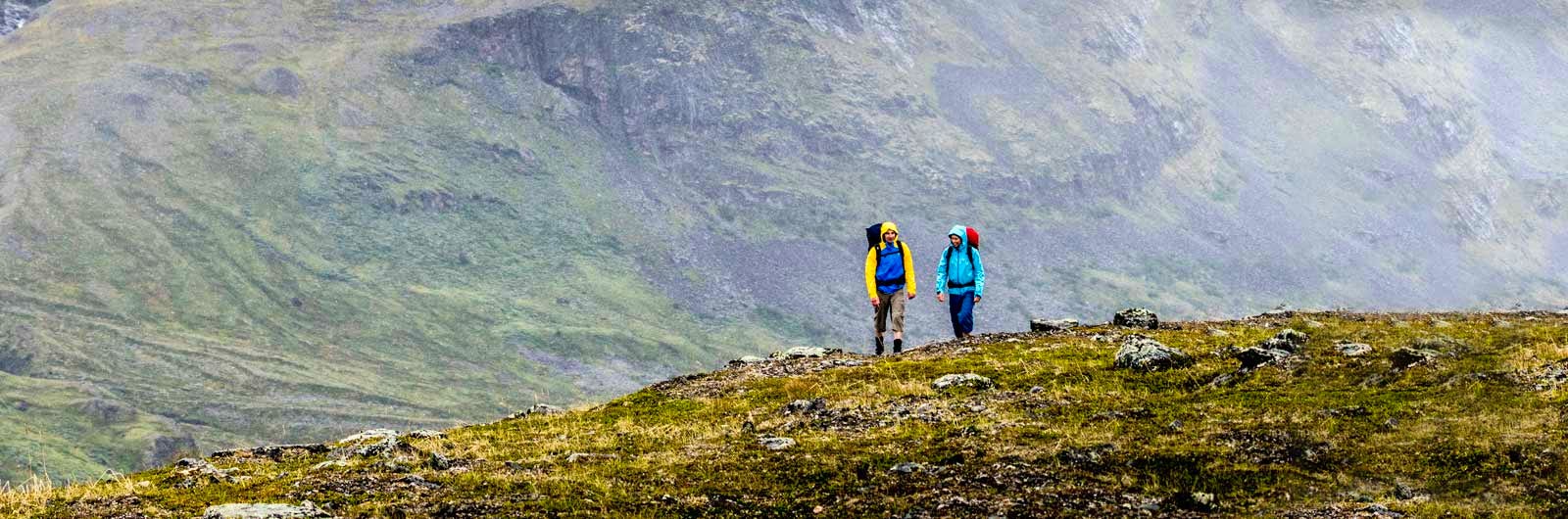 Hikers walking on Padjelanta Trail