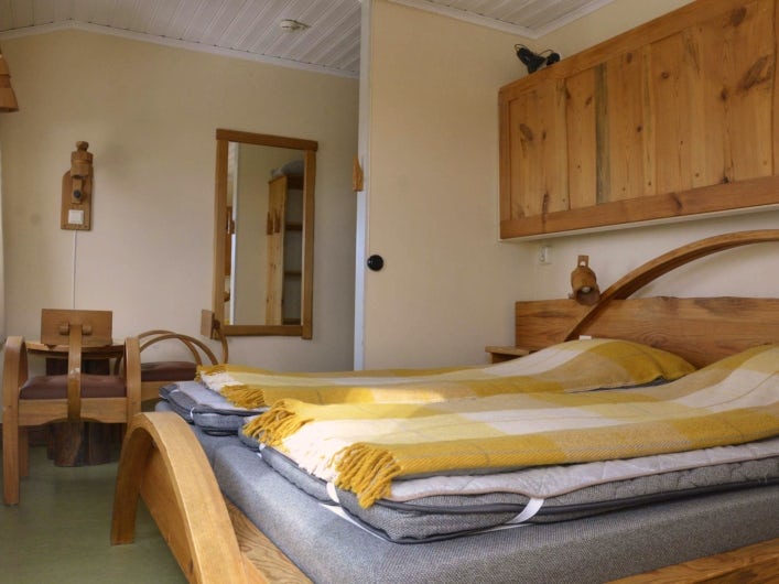 Double bed Grövelsjön Mountain station.