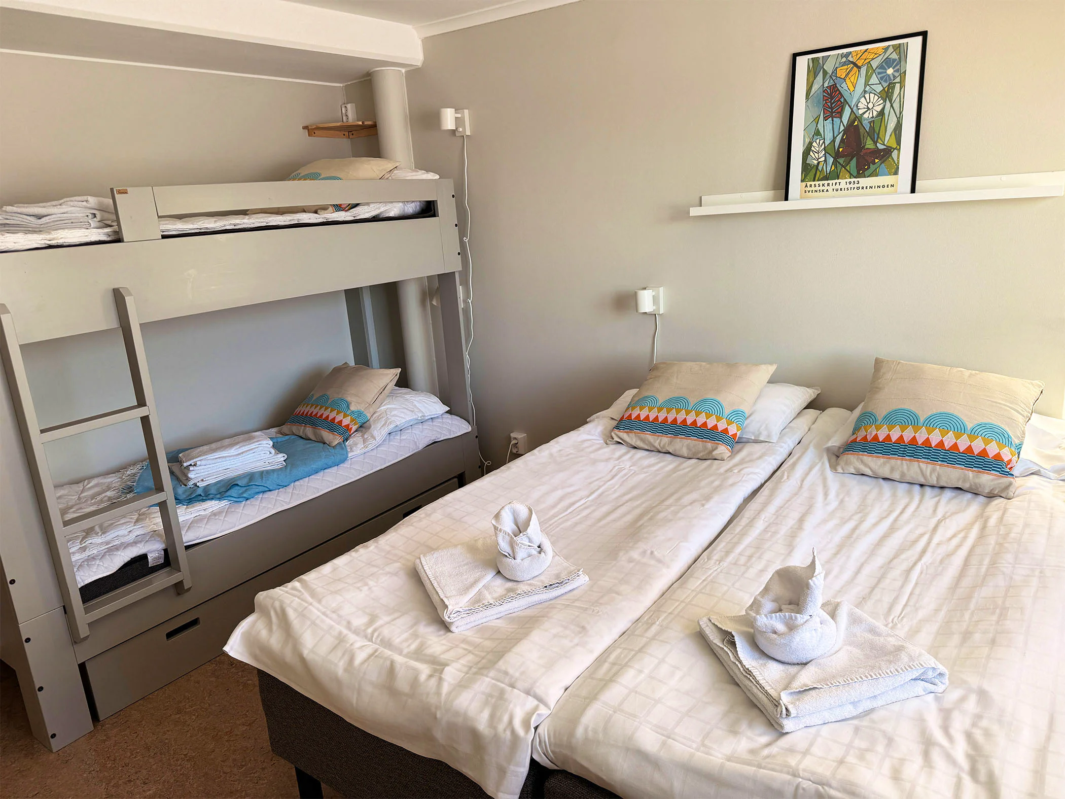 4-bed room STF Undersvik Hotel.
