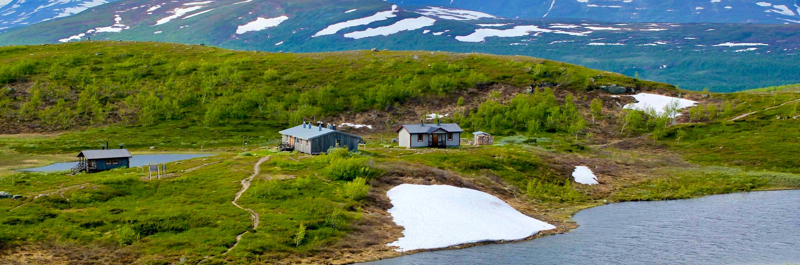 Mountain cabin along the Kungsleden trail