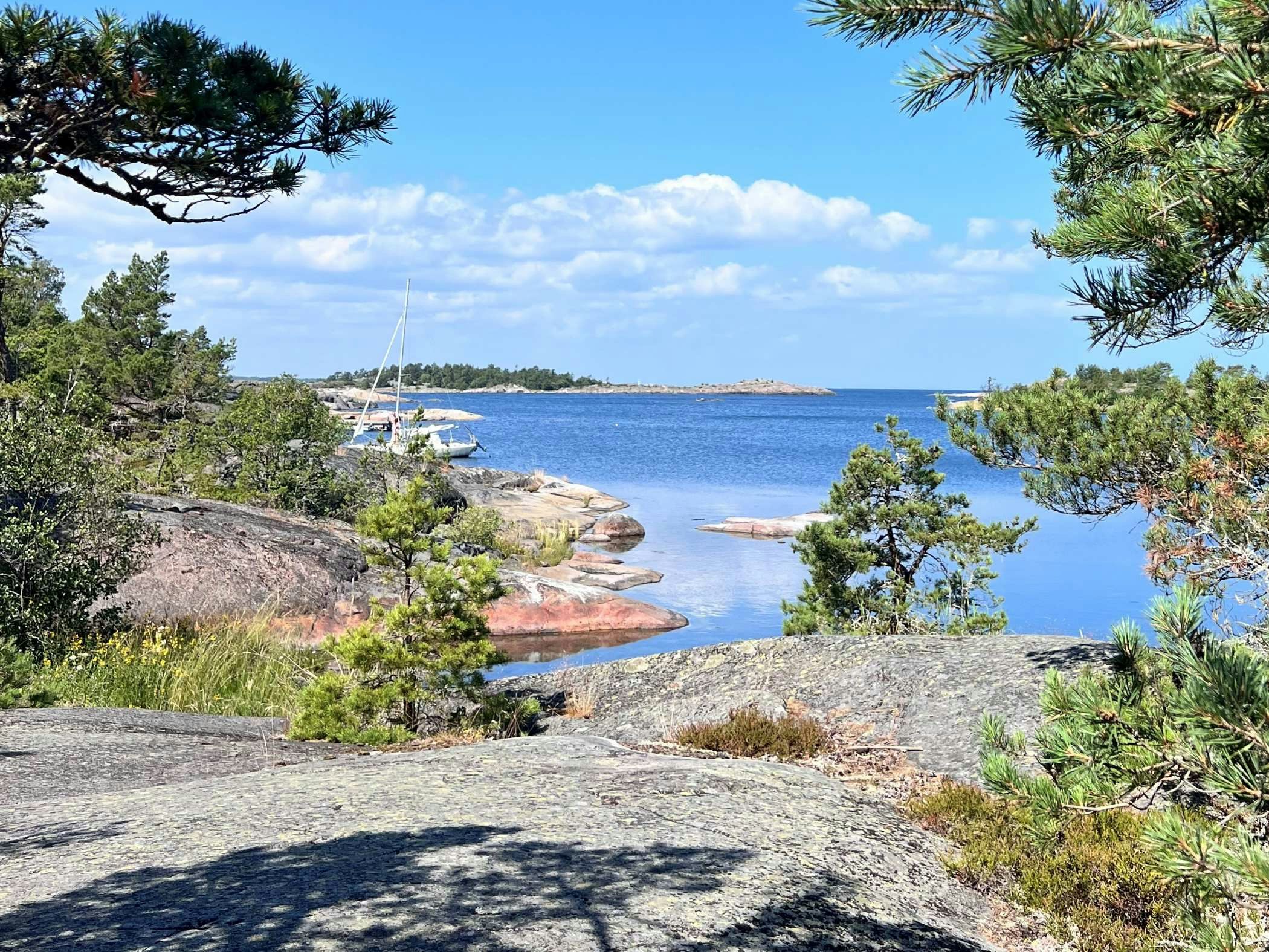 View over the sea in the northern Stockholm Archipelago.