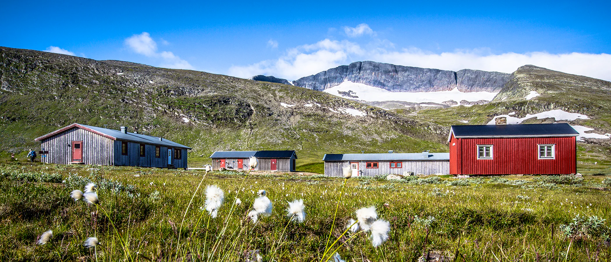 Helags mountain station in summer.